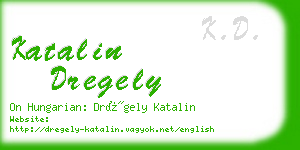 katalin dregely business card